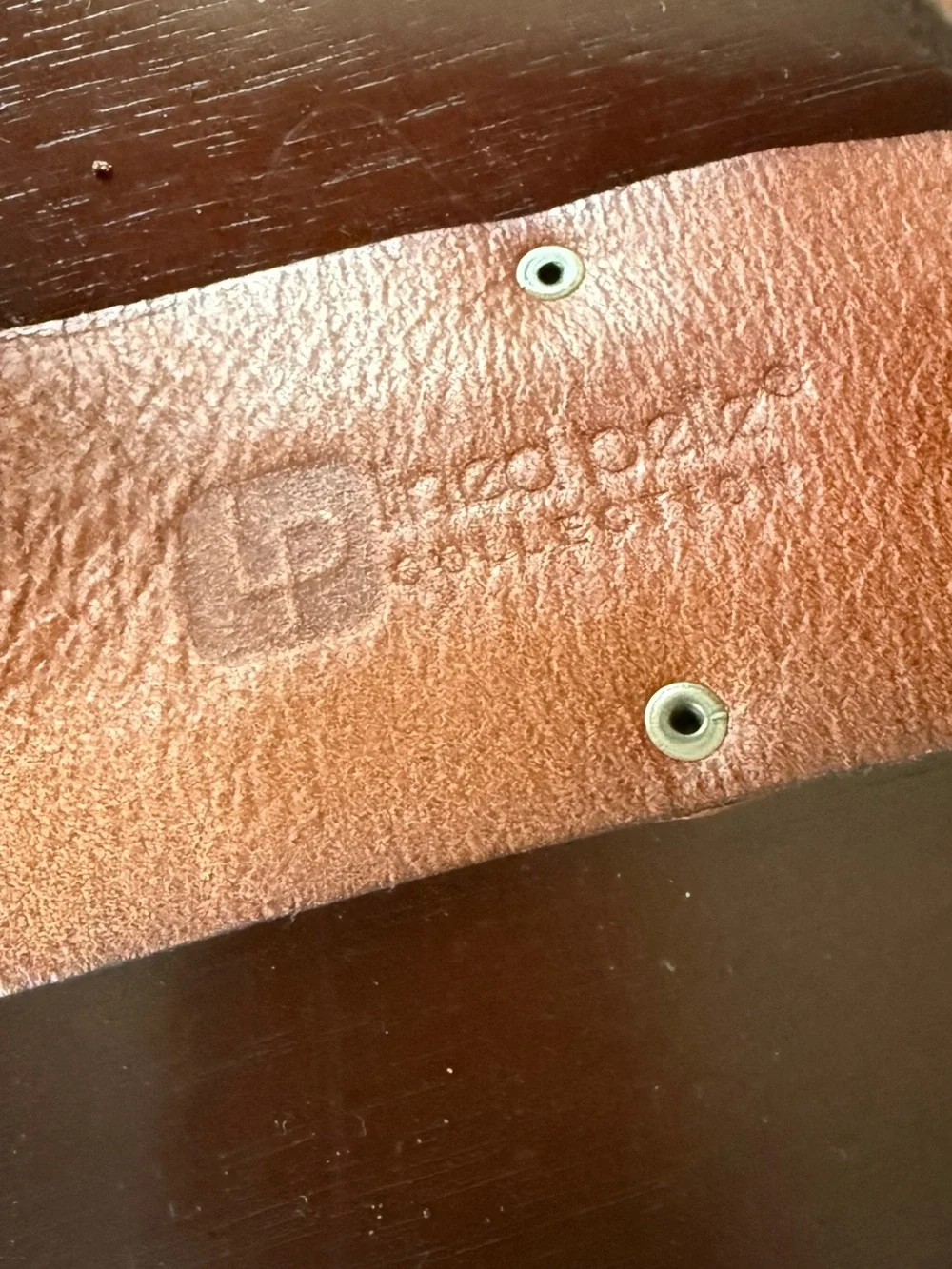 Braided Tan Leather Belt with Brass Accents